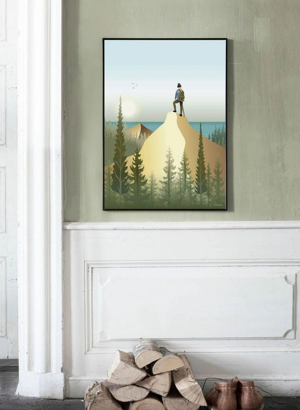 Vissevasse Top Of The Mountain Poster, 30 X40 Cm