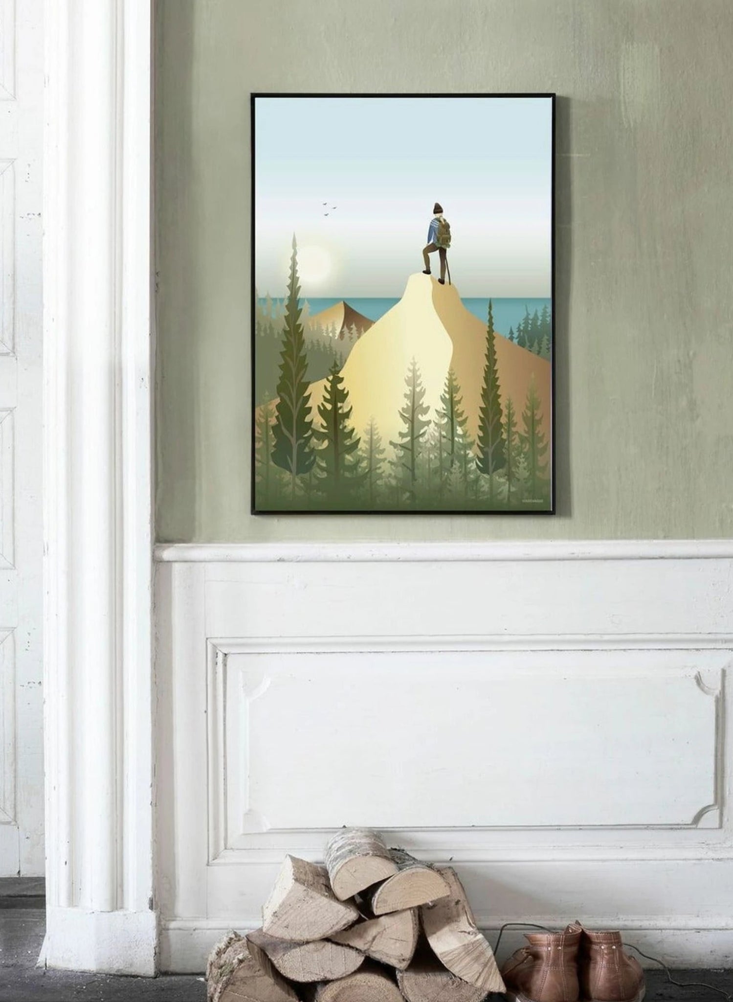 Vissevasse Top Of The Mountain Poster, 30 X40 Cm