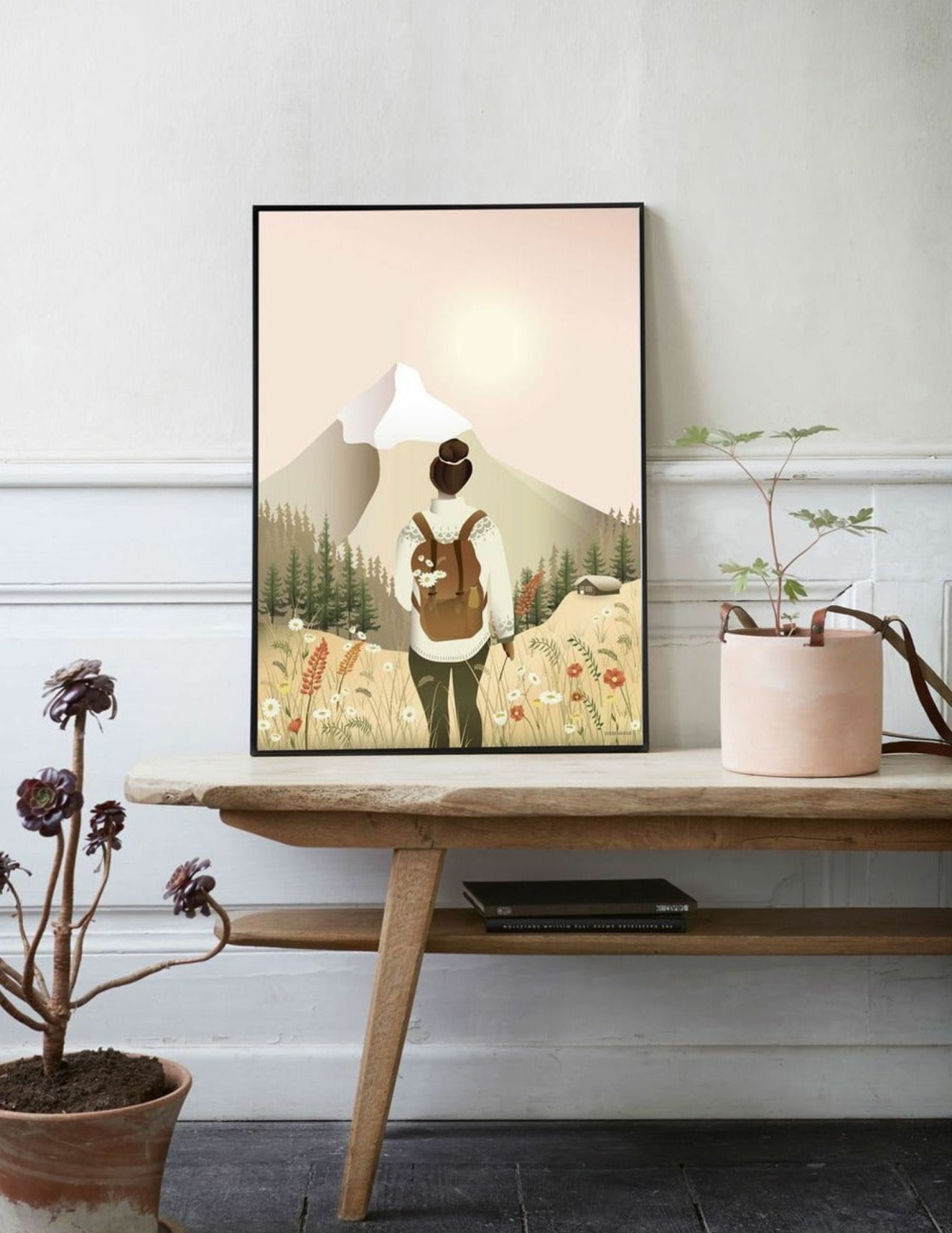 Vissevasse Hike With Me Poster, 15 X21 Cm