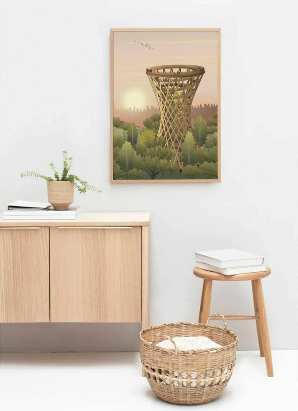 Vissevasse Forest Tower Poster, 50 X 70 Cm