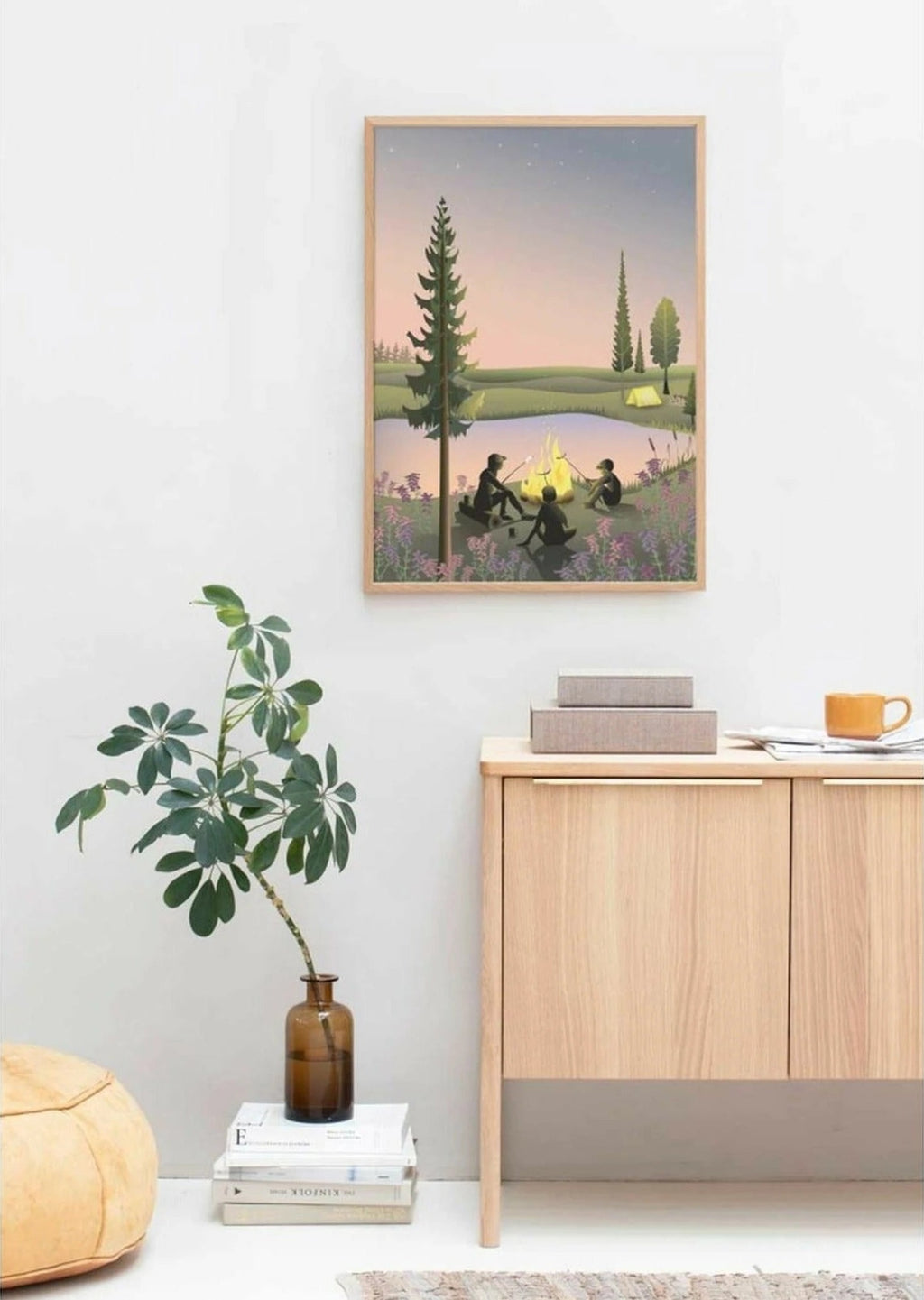 Vissevasse Campfire Poster, 15 X 21 Cm