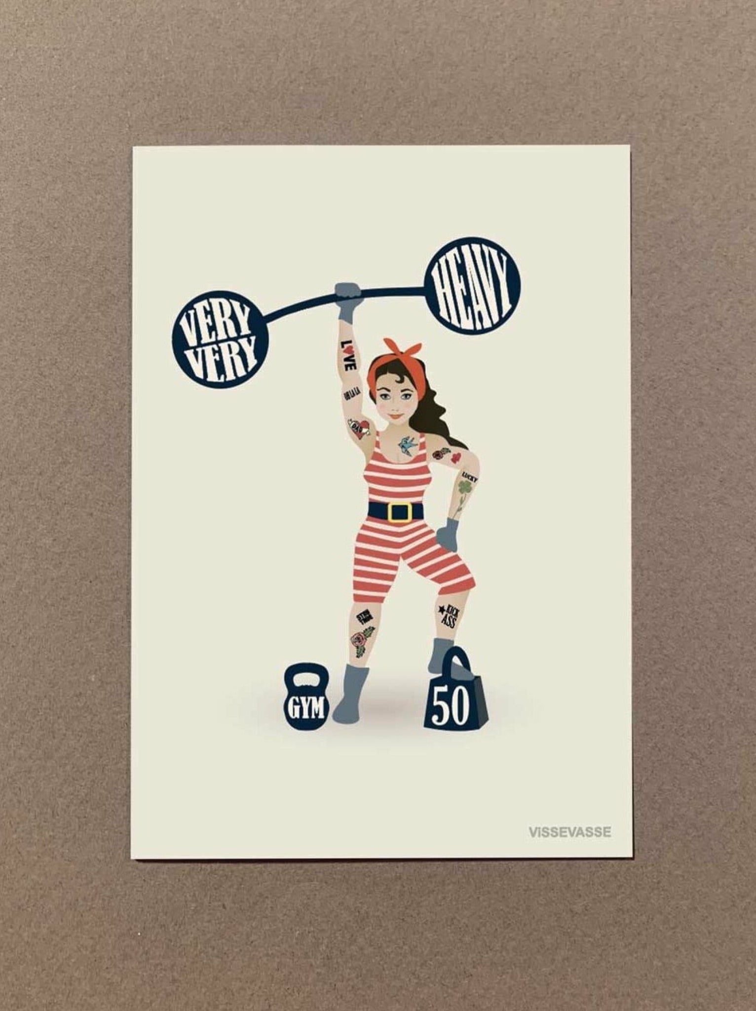 Vissevasse Birthday Girl Mini Card, A7