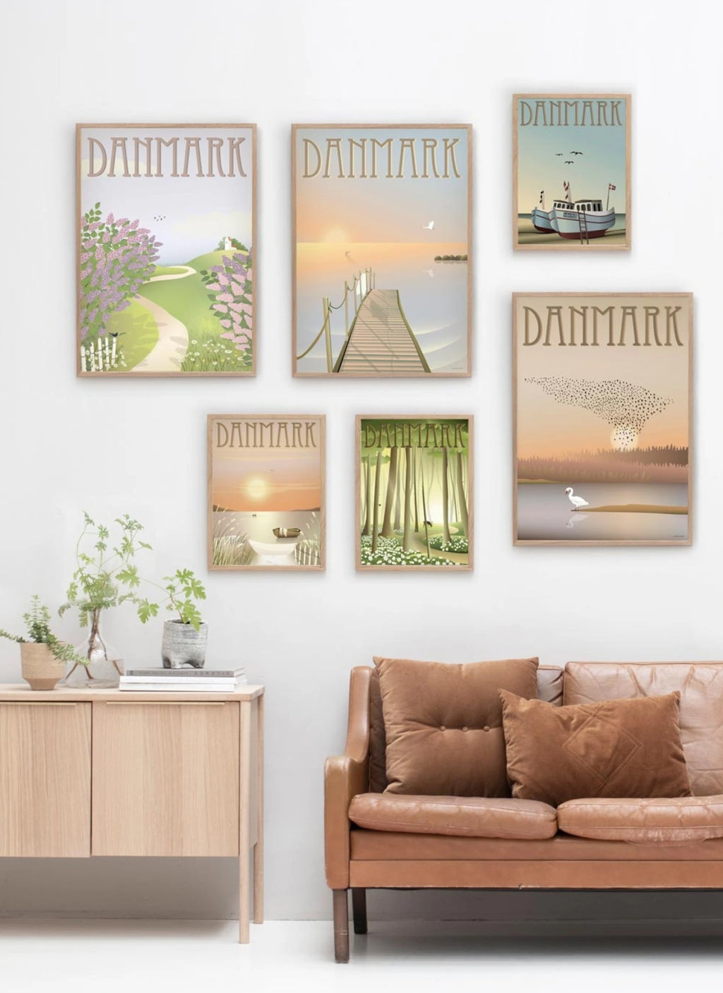 Vissevasse Denmark The Lilac Poster, 30x40 Cm