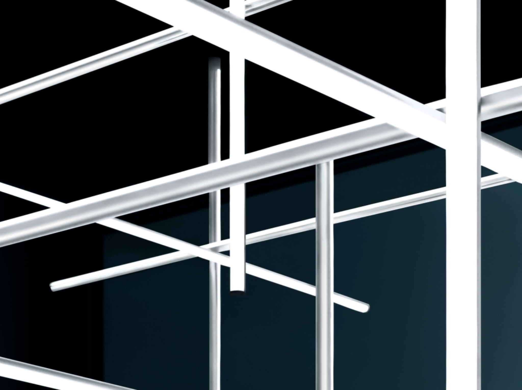 Flos Coordinates C4 Ceiling Lamp, Argent