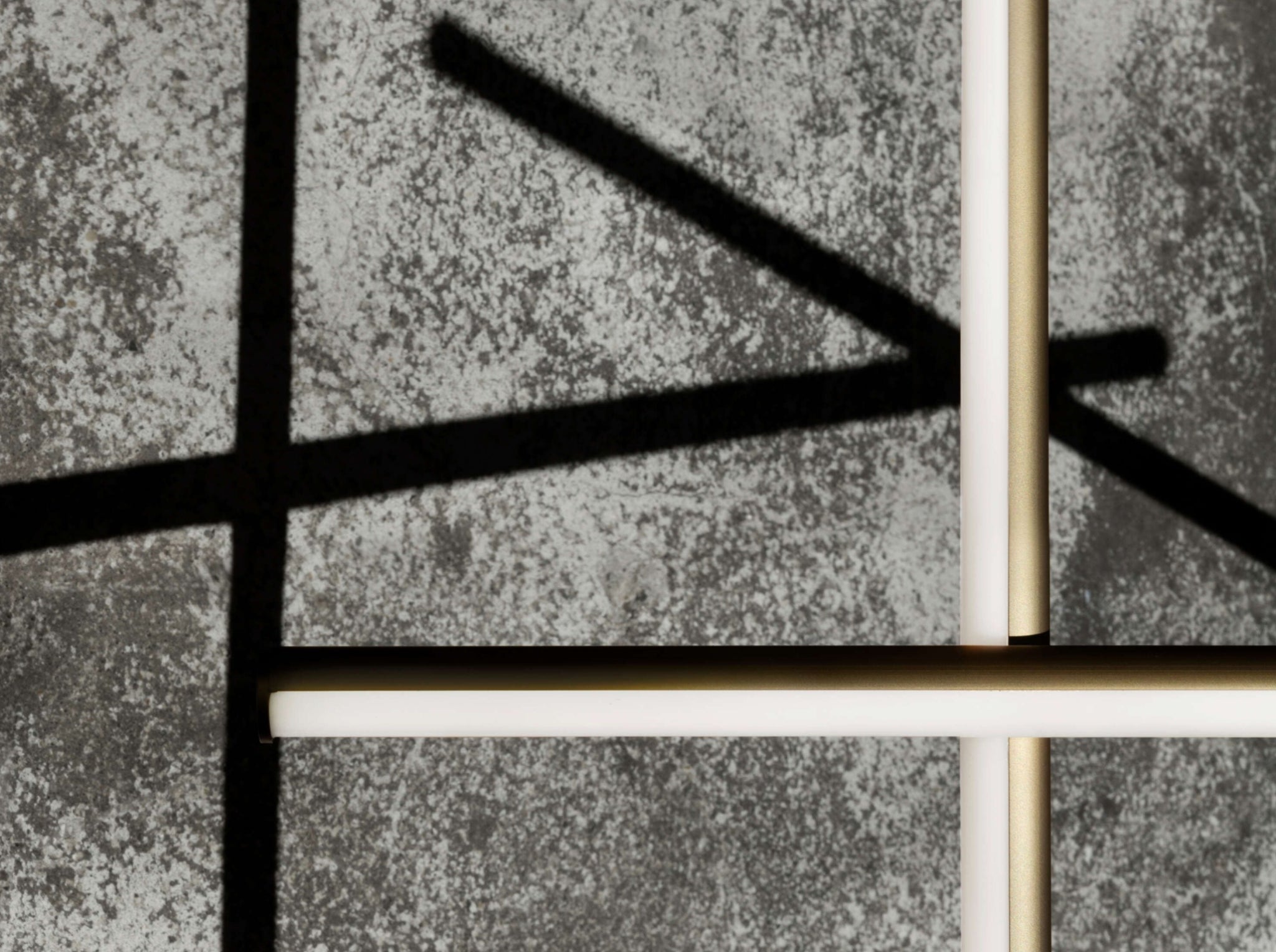 Flos Coordinates C1 Long Ceiling Lamp, Argent