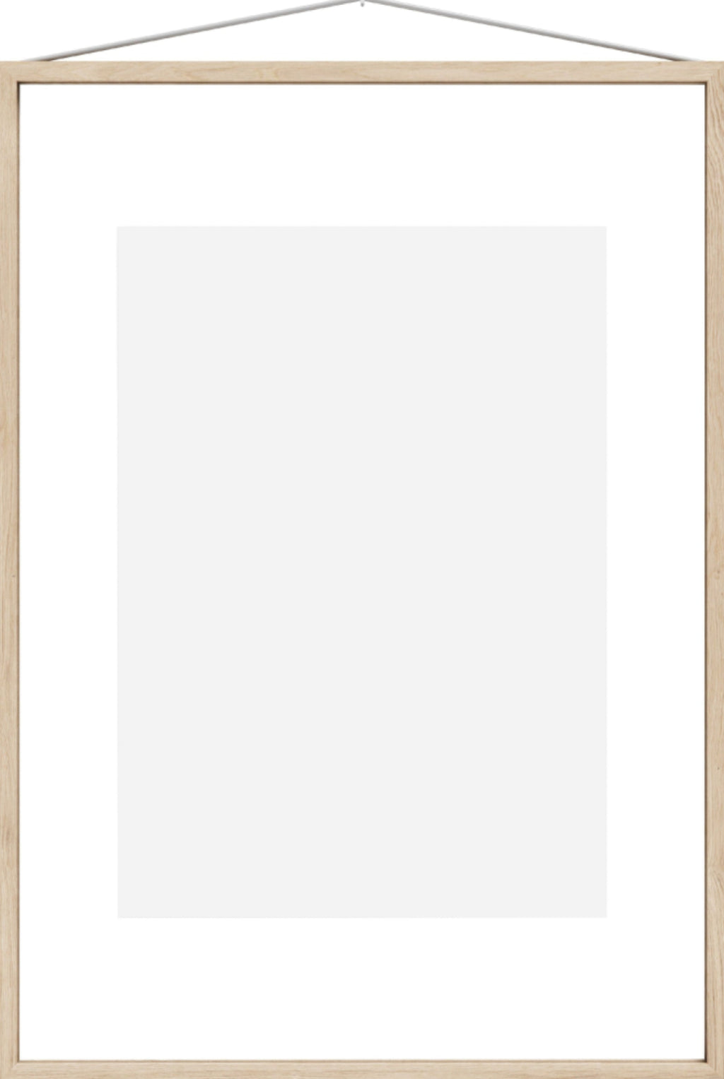 Moebe Frame A2 in Ash - Stylish Acrylic & Ash Wood Frame, Made in Europe