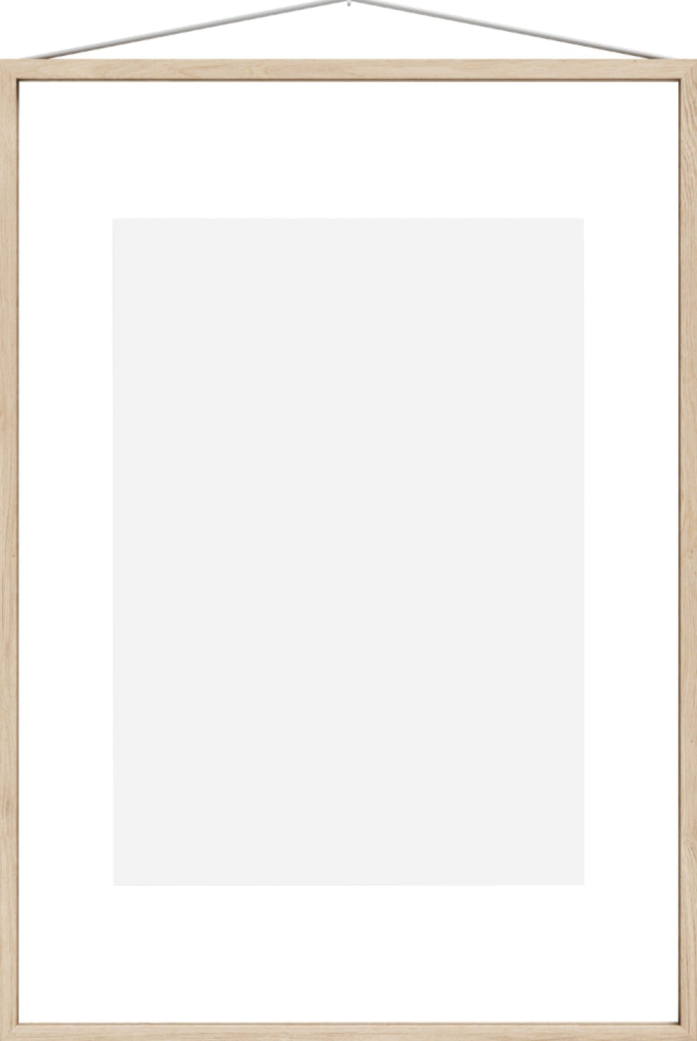 Moebe Frame A2 in Ash - Stylish Acrylic & Ash Wood Frame, Made in Europe