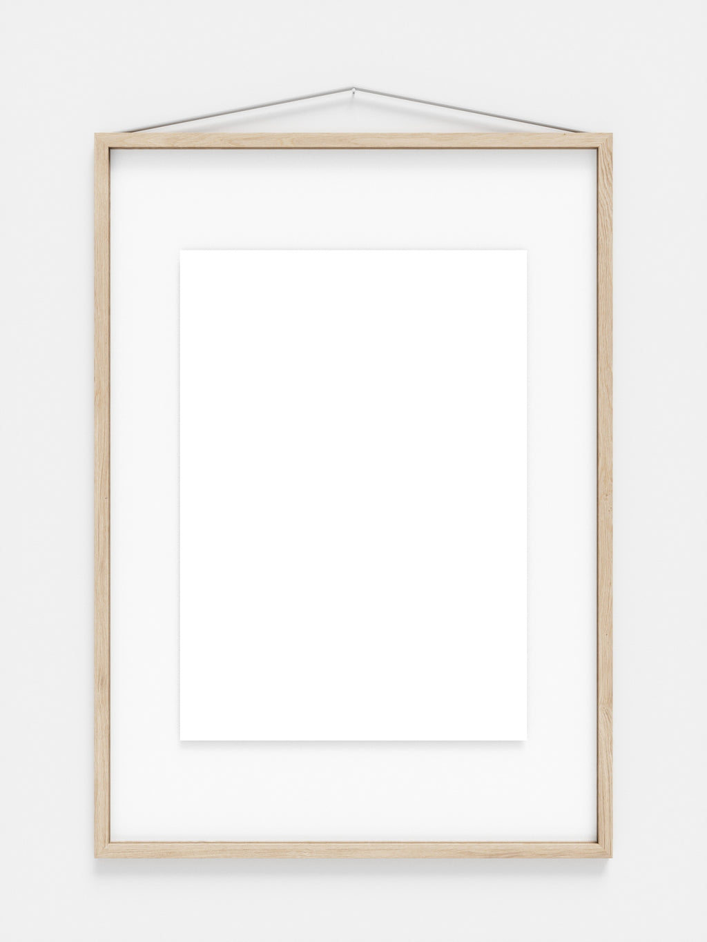 Moebe Frame A2 in Ash - Stylish Acrylic & Ash Wood Frame, Made in Europe