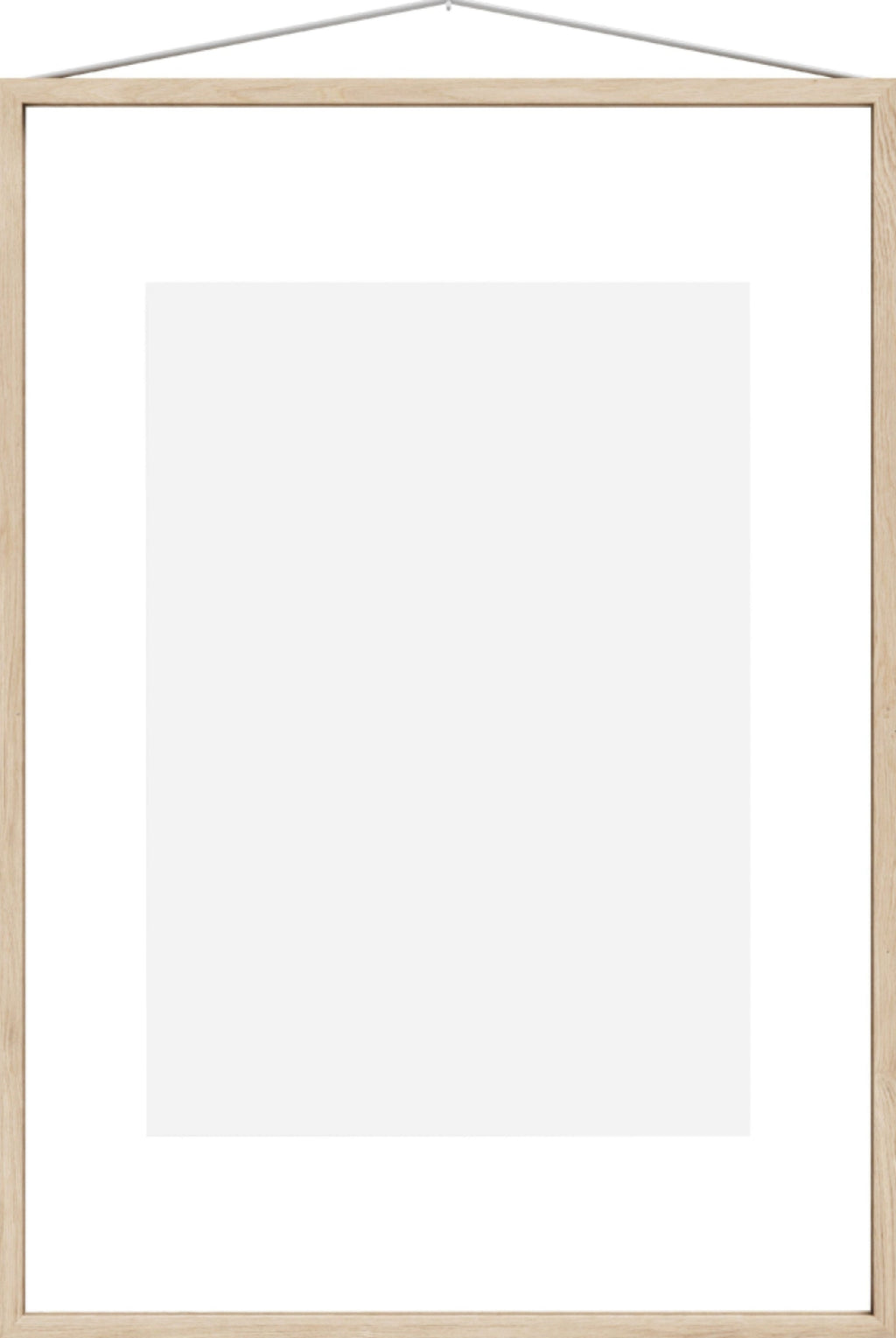 Moebe Frame A2 in Ash - Stylish Acrylic & Ash Wood Frame, Made in Europe