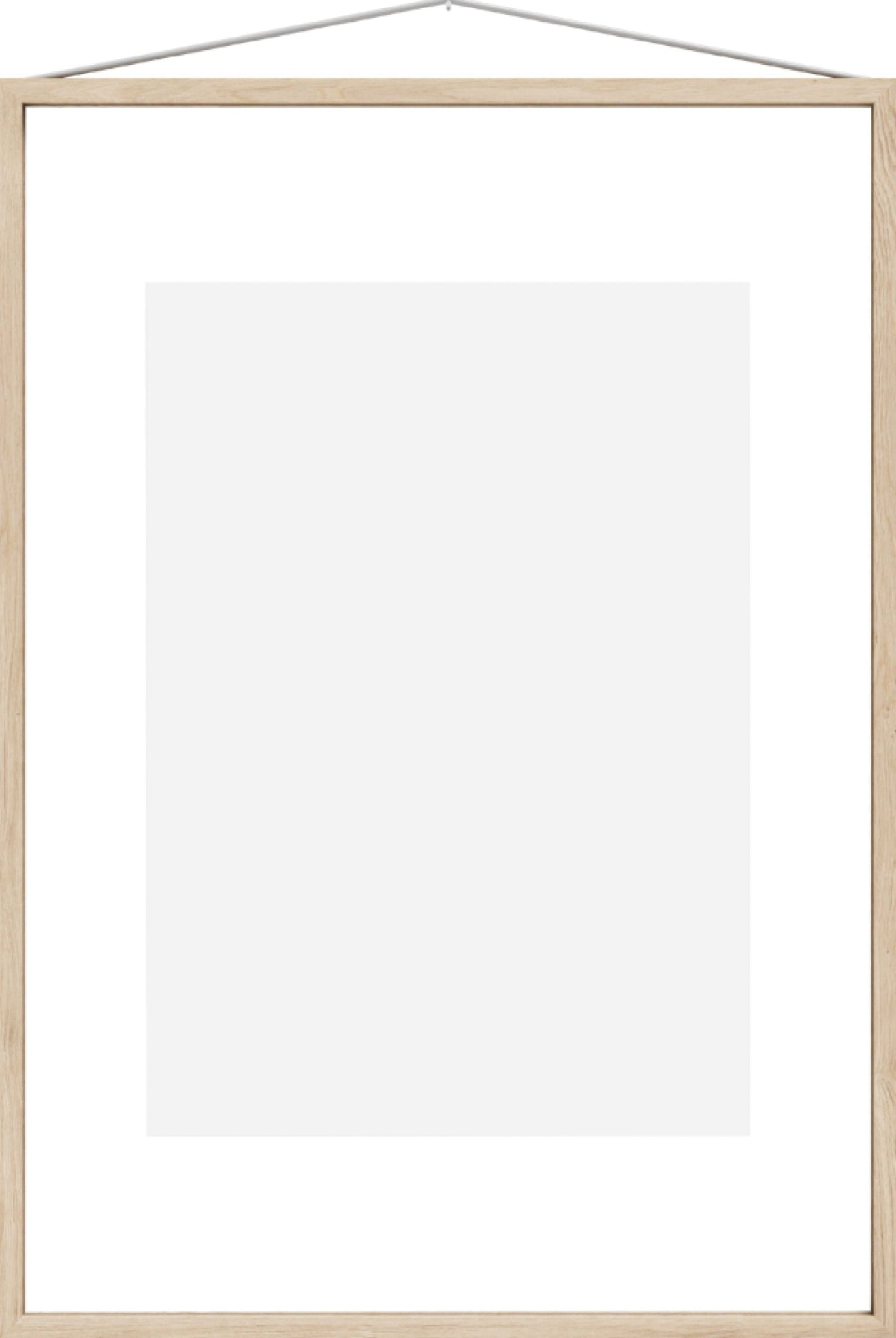 Moebe Frame A2 in Ash - Stylish Acrylic & Ash Wood Frame, Made in Europe