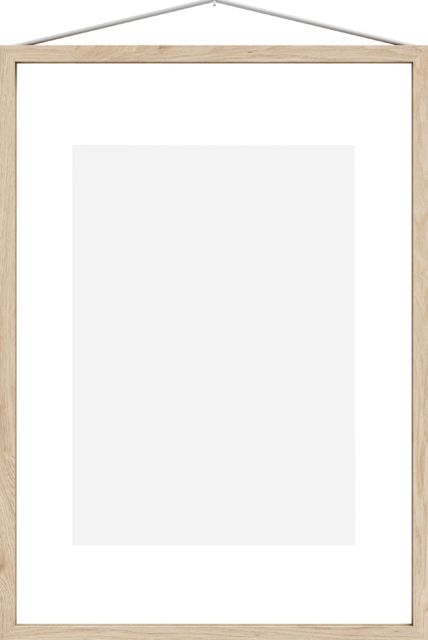 Moebe Frame A3 in Ash Wood - Stylish Acrylic Glass Display Frame