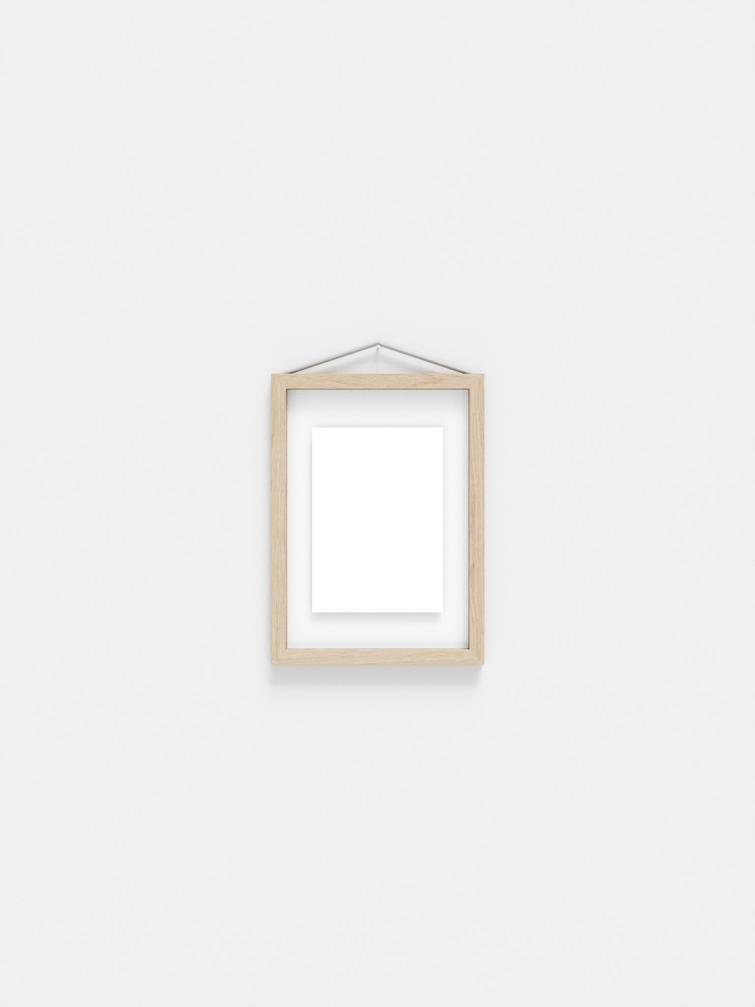 Moebe Frame A5 in Ash Wood - Stylish Acrylic Glass Display Frame