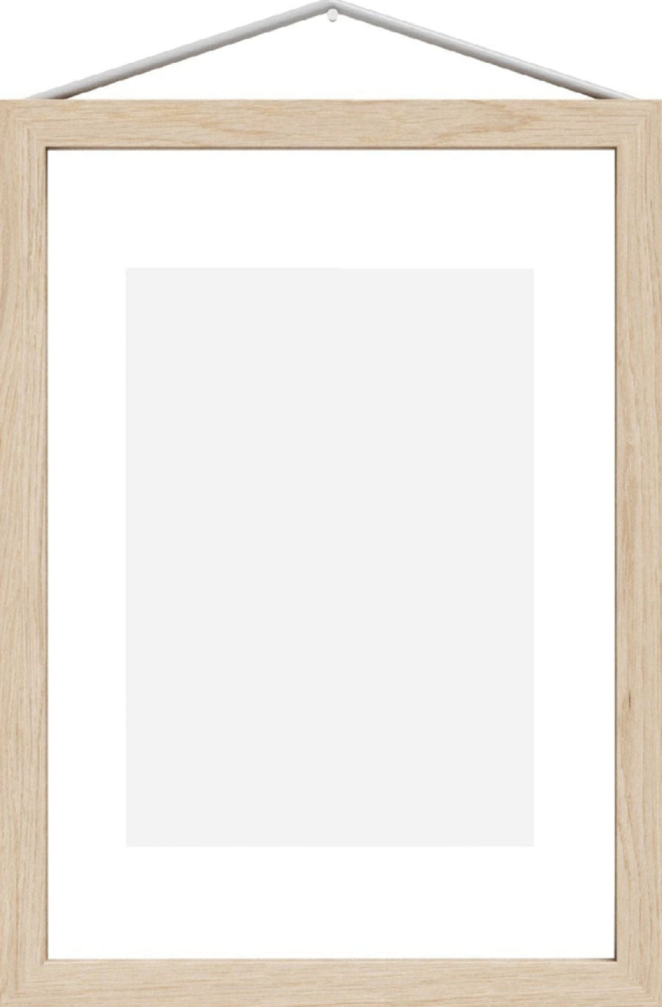 Moebe Frame A5 in Ash Wood - Stylish Acrylic Glass Display Frame