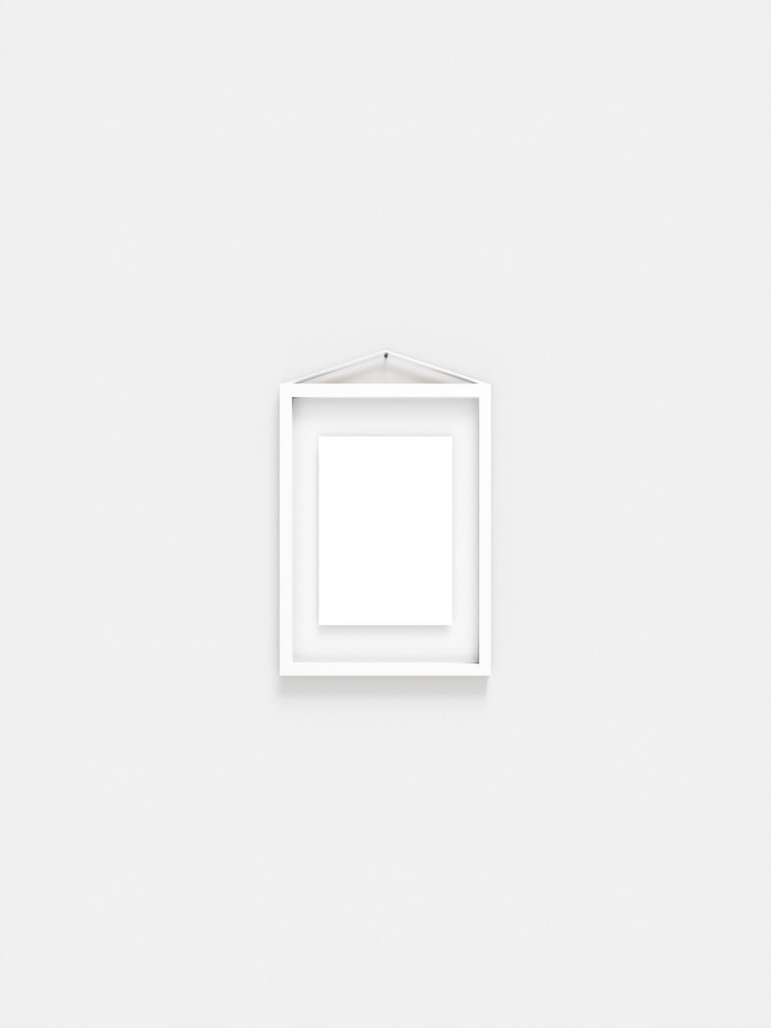 Moebe A5 White Frame: Stylish Acrylic & Aluminum Design, Made in Europe