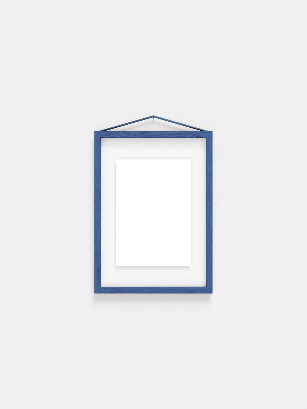 Moebe A4 Blue Satined Frame: Stylish Birch Wood Design for Art Display