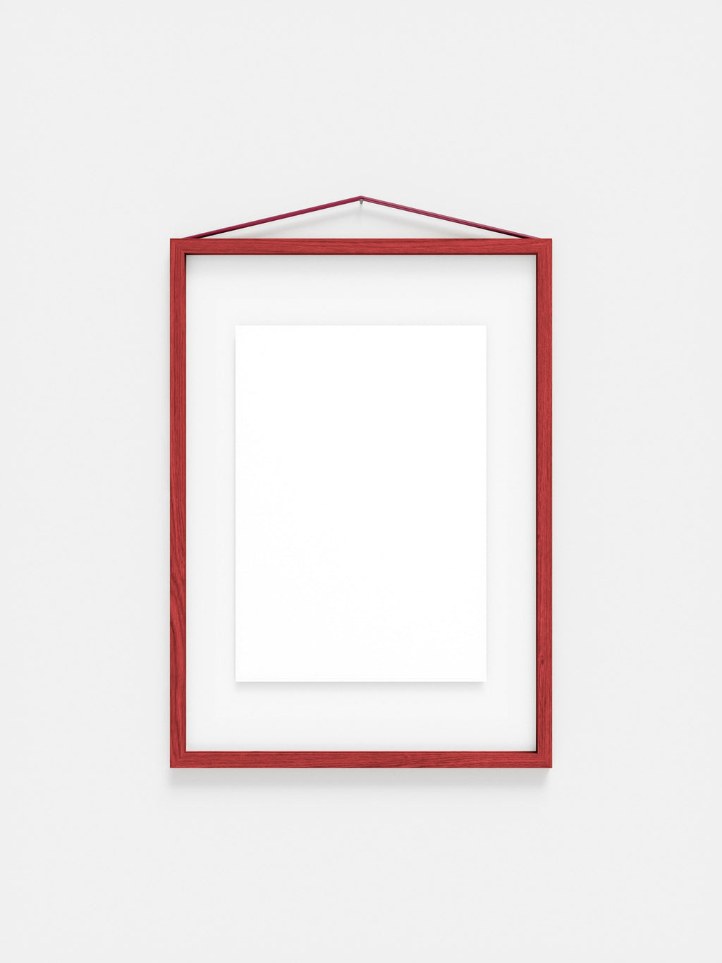 Moebe A3 Red Satined Frame: Vibrant Birch Wood Design & Versatile Display