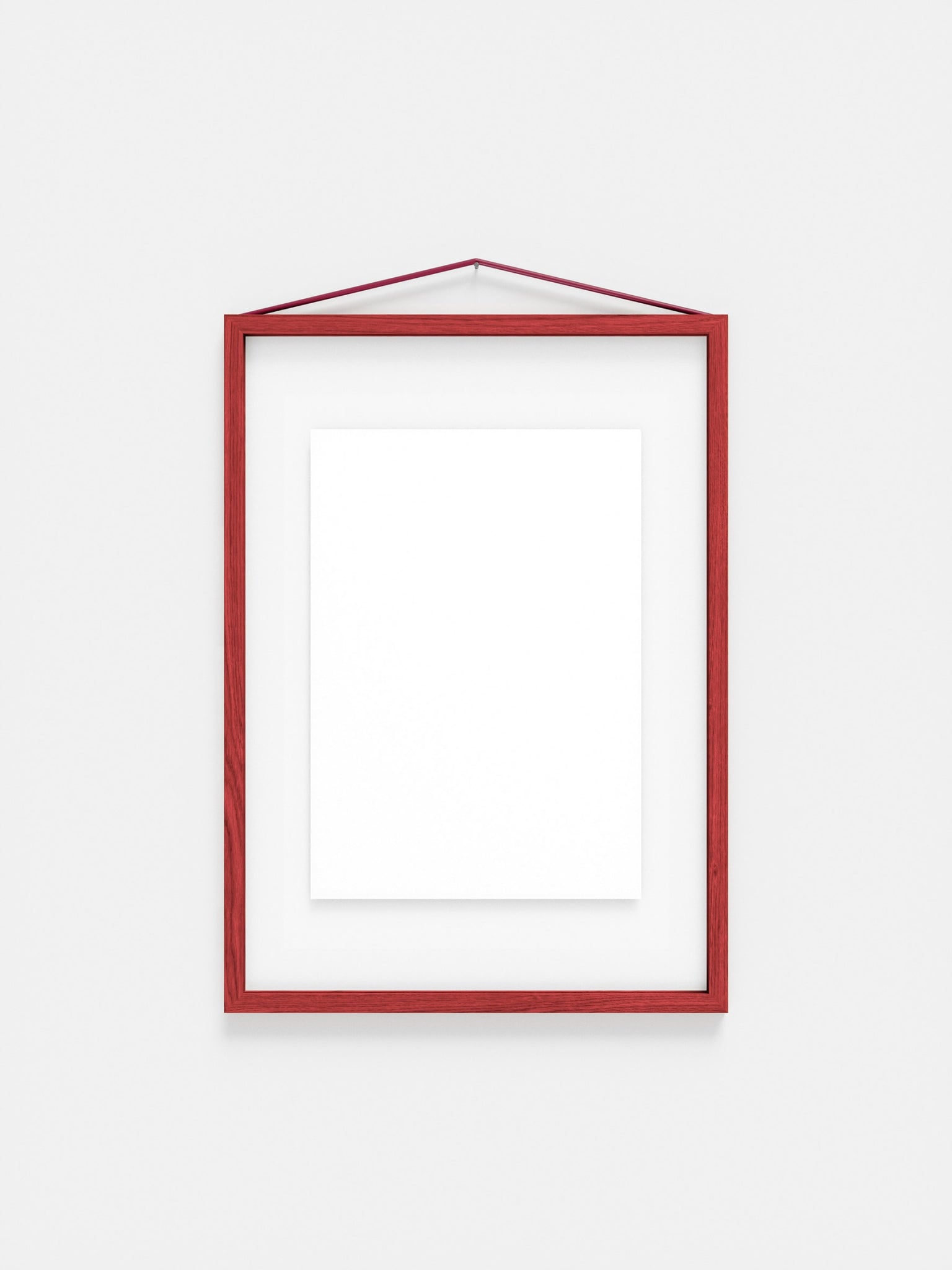 Moebe A3 Red Satined Frame: Vibrant Birch Wood Design & Versatile Display