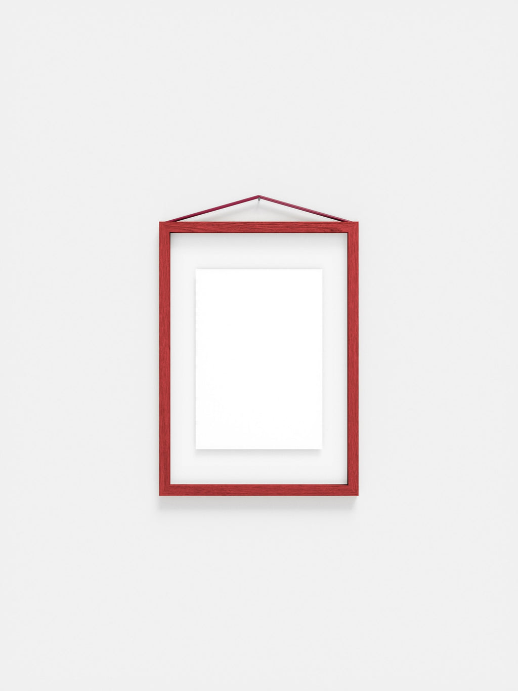 Moebe A4 Red Satined Frame: Vibrant Birch Wood Design & Versatile Display