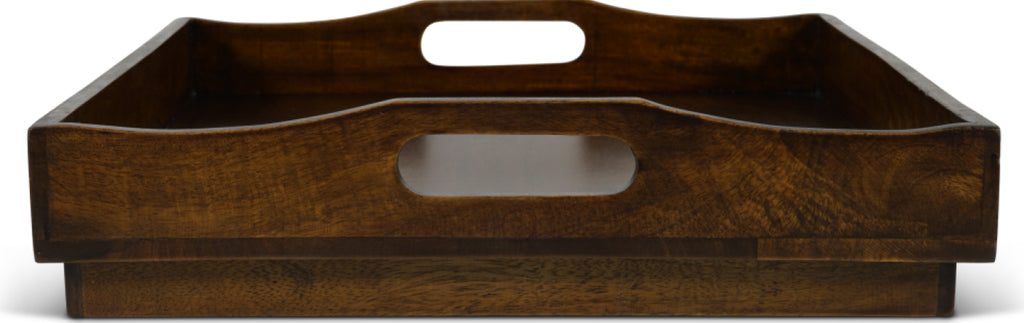 Authentic Models Wooden Serving Tray With Folding Feet, Small