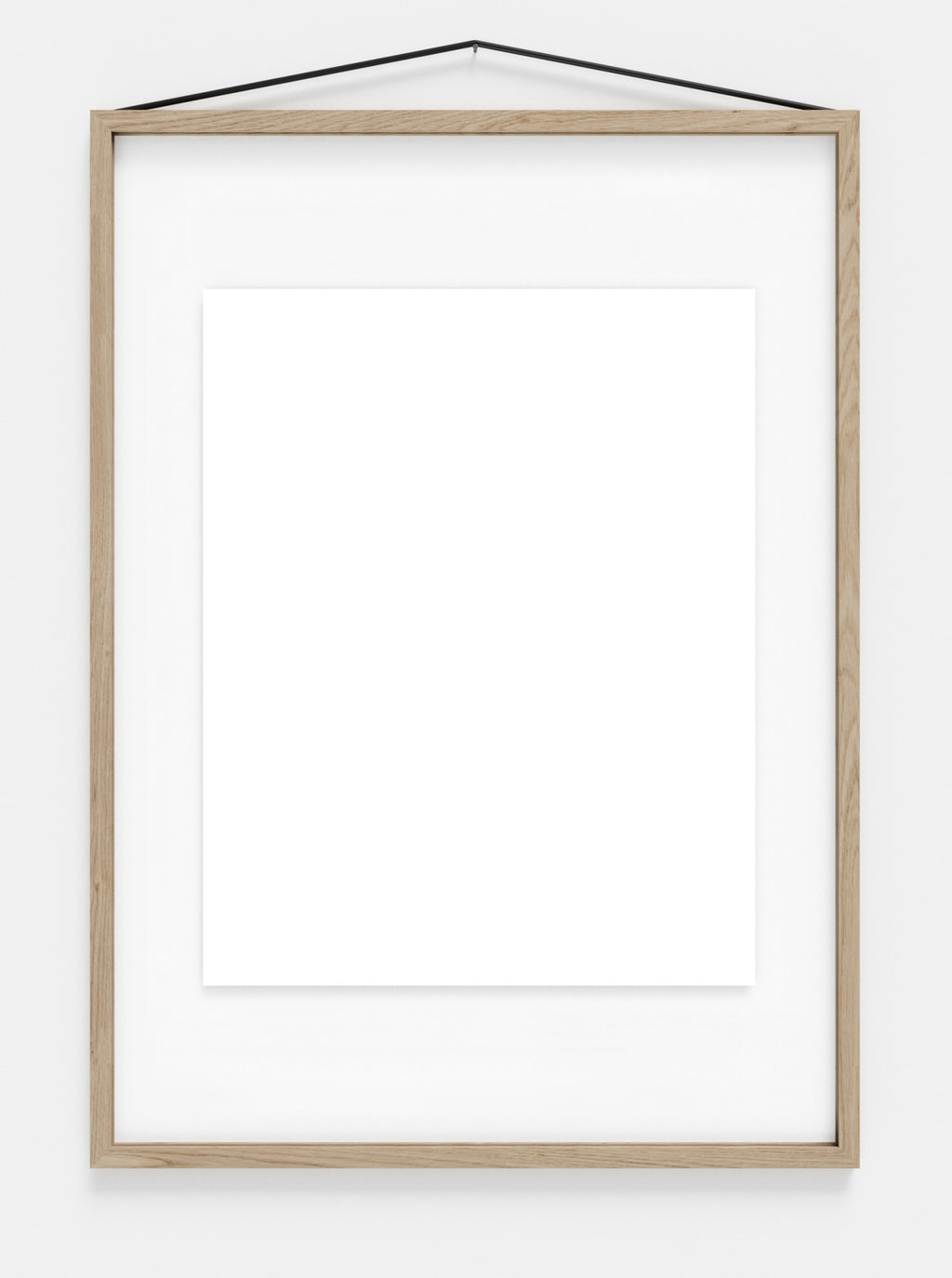 Moebe Frame 50x70 cm Oak - Stylish Acrylic Glass Frame Made in Europe