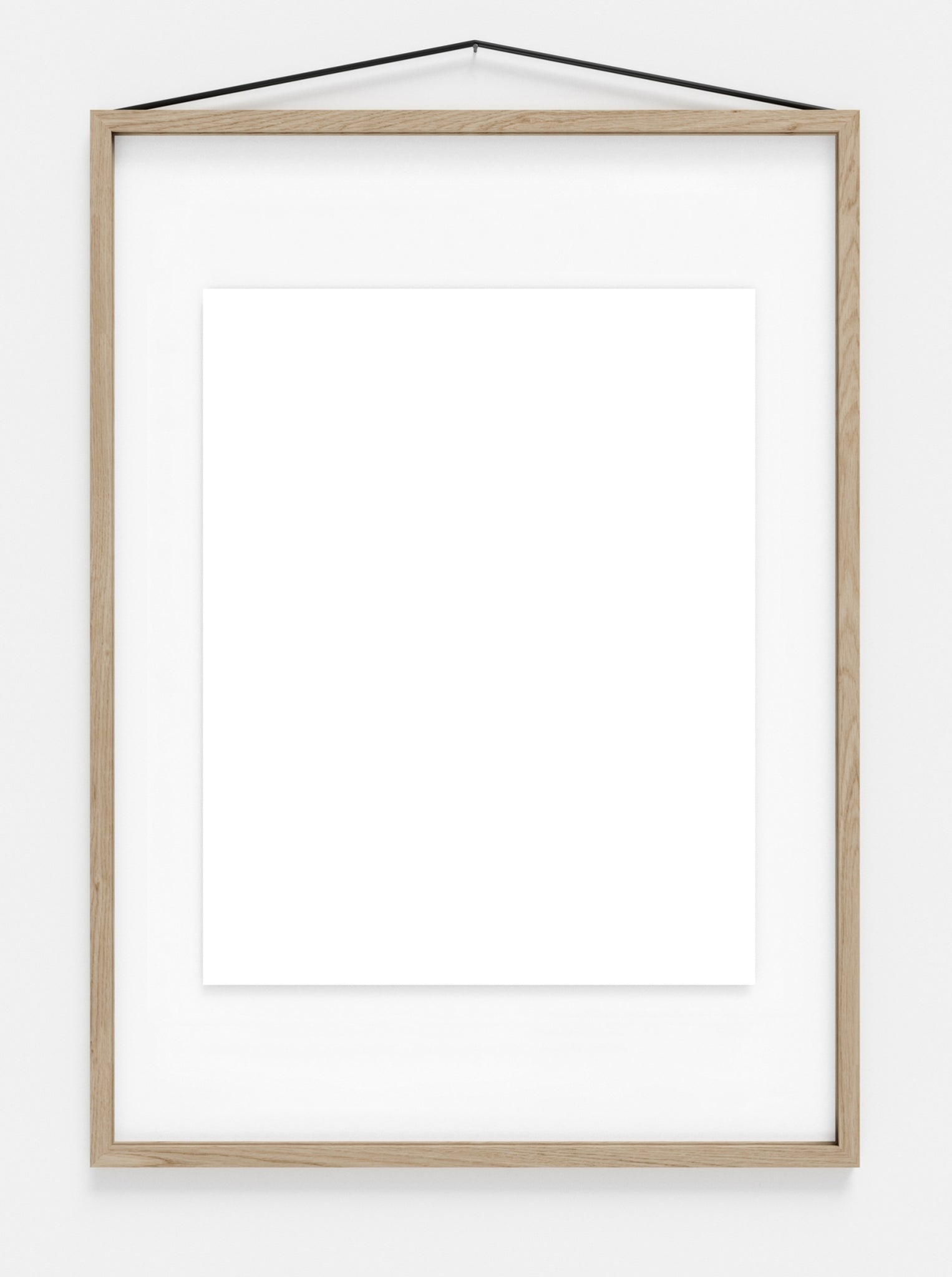 Moebe Frame 50x70 cm Oak - Stylish Acrylic Glass Frame Made in Europe