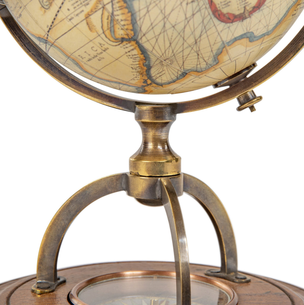 Authentic Models Terrestrial Globe With Compass