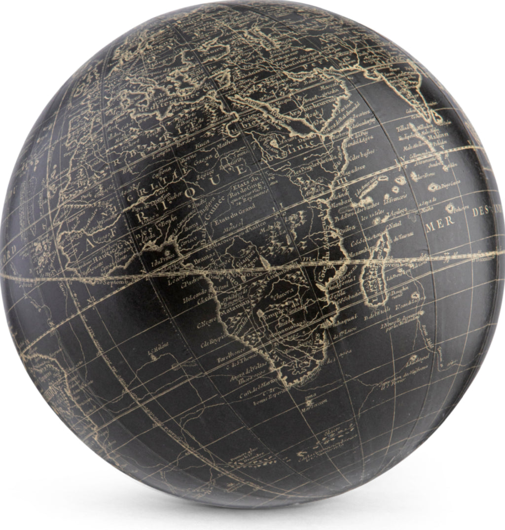 Authentic Models Vaugondy Earth Globe 18 Cm, Black