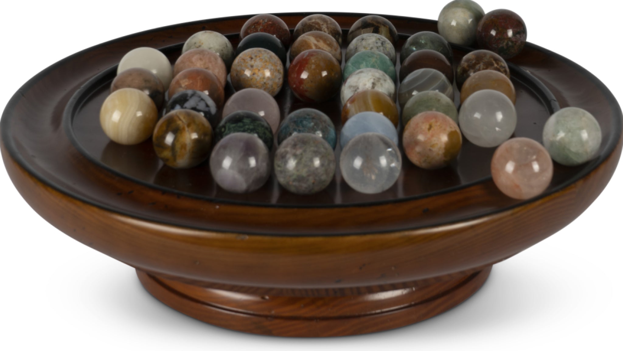 Authentic Models Semi-precious Solitaire Game 30 Mm