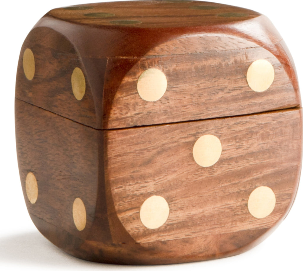 Authentic Models Dice Box Throw The Dice, Brass
