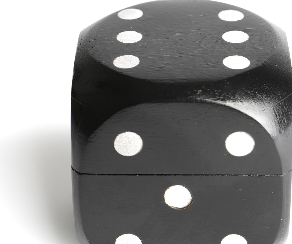 Authentic Models Cube Box Throw The Dice, Black