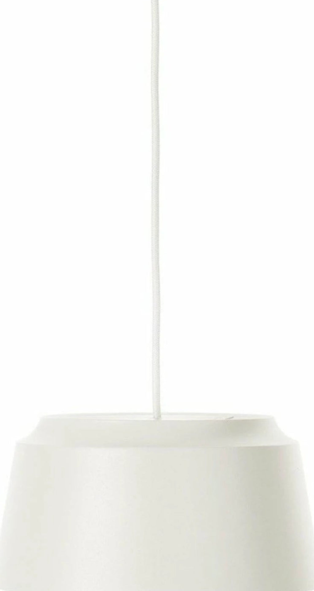 Puik Groove Pendant Small, White