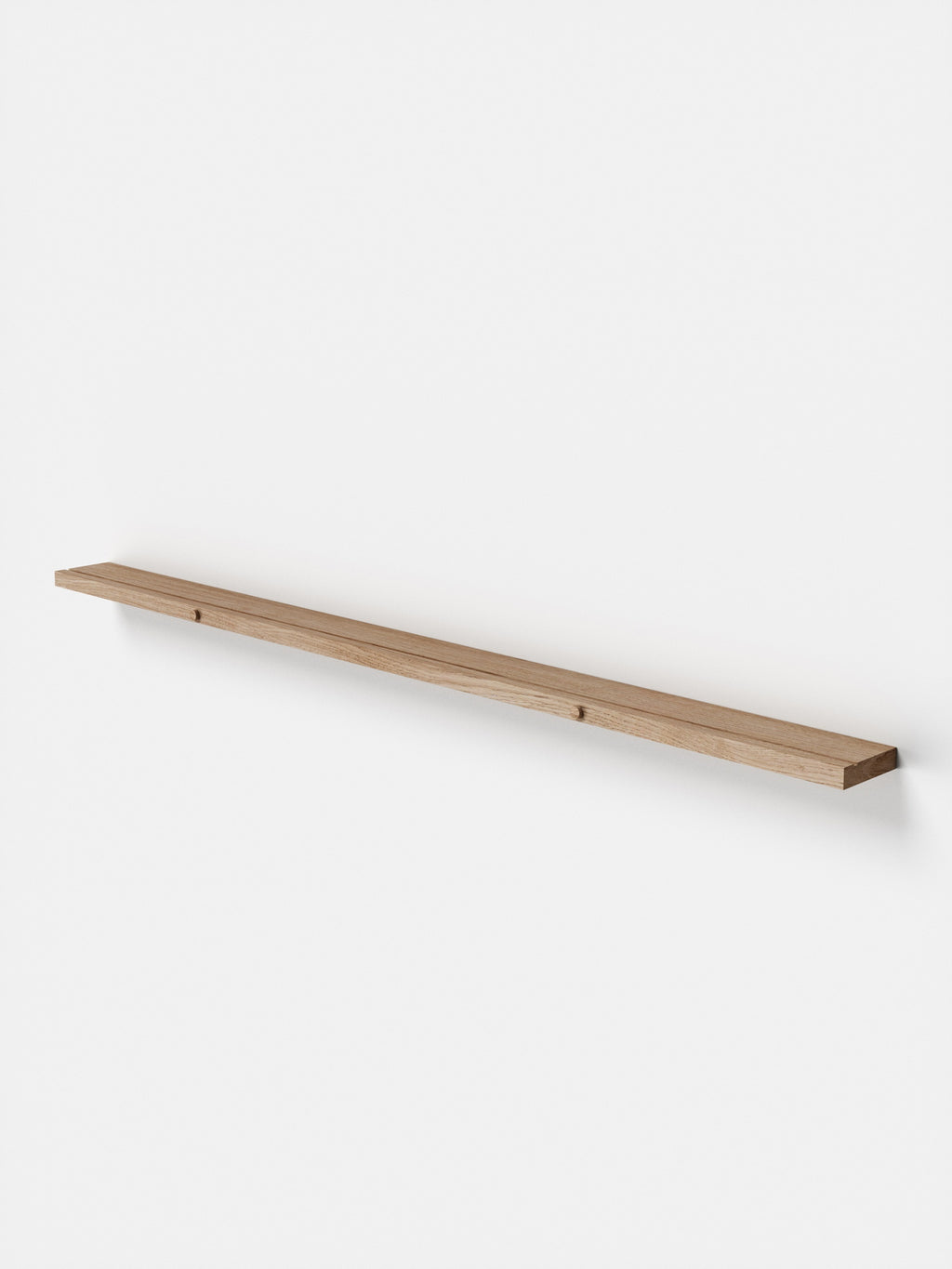 Moebe Gallery Shelf 115 cm Oak - Stylish Solid Wood Wall Decor Solution
