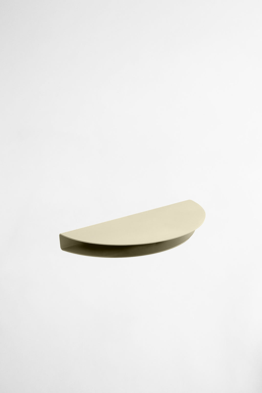 Moebe Half Moon Shelf Sand - Stylish Steel Storage for Home Decor