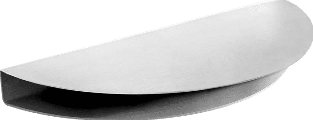 Stylish Moebe Half Moon Shelf 12x24 cm in Stainless Steel Finish