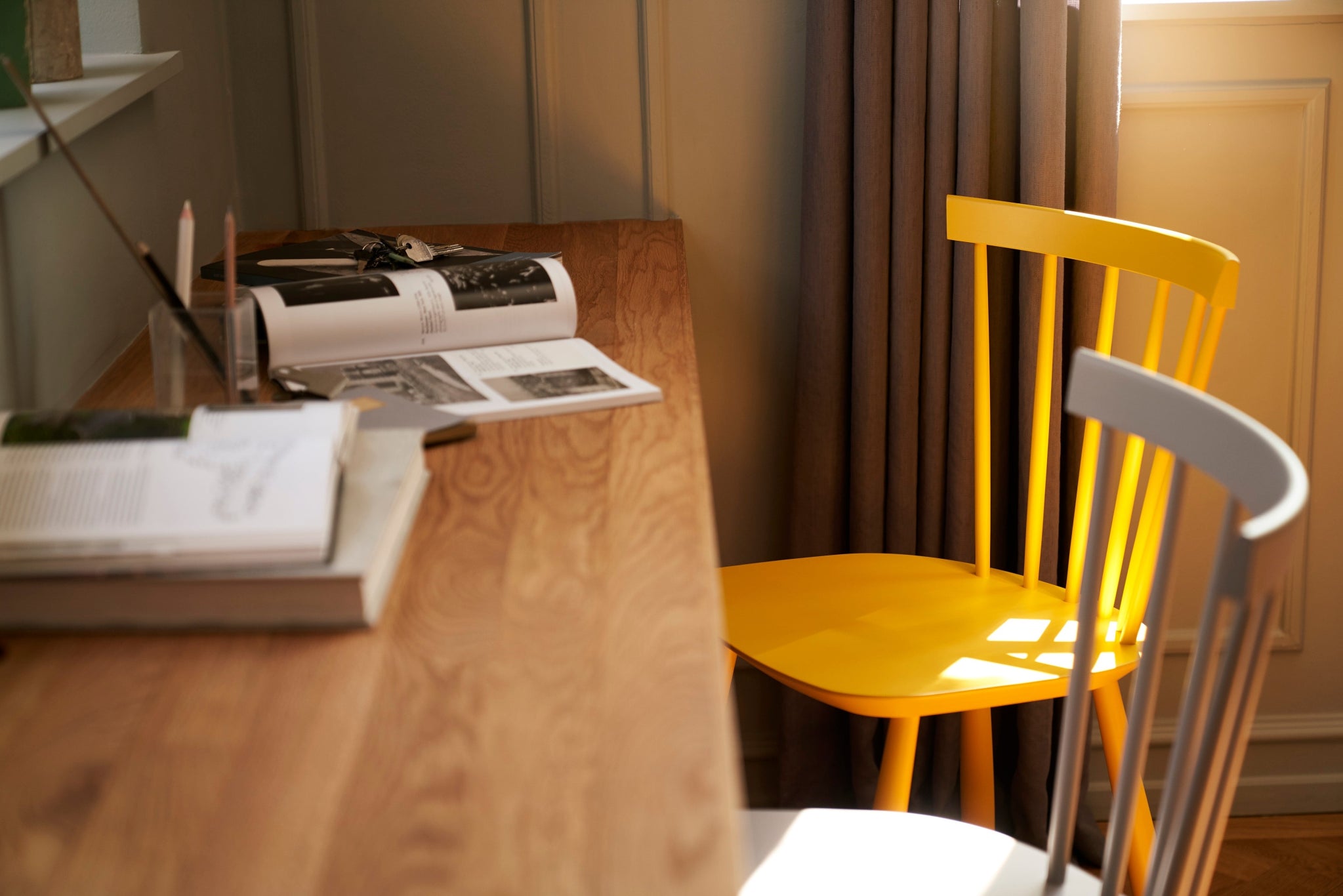 FDB Møbler J46 Chair by Poul Volther – Nordic Swan Ecolabel, Yellow Beech