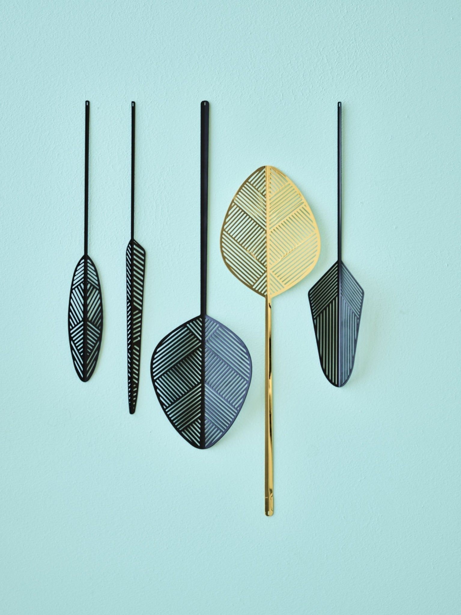 Lucie Kaas Leaflike Metal Sheet Nova Brass, 41,5cm