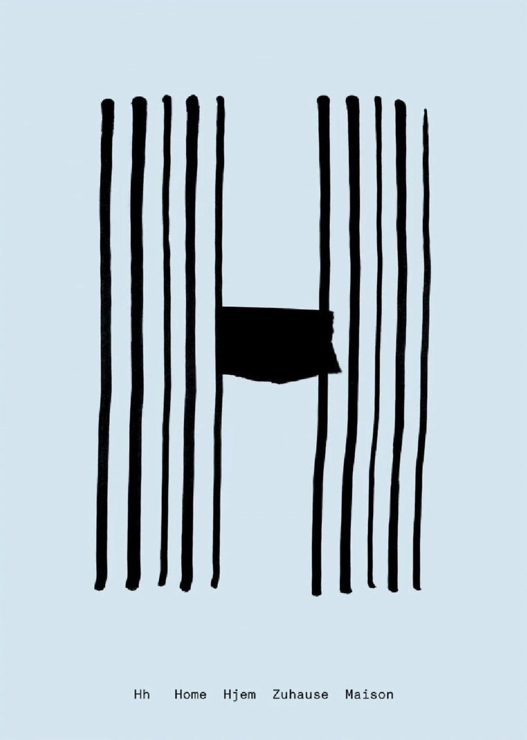 Paper Collective H Poster, 30x40 Cm