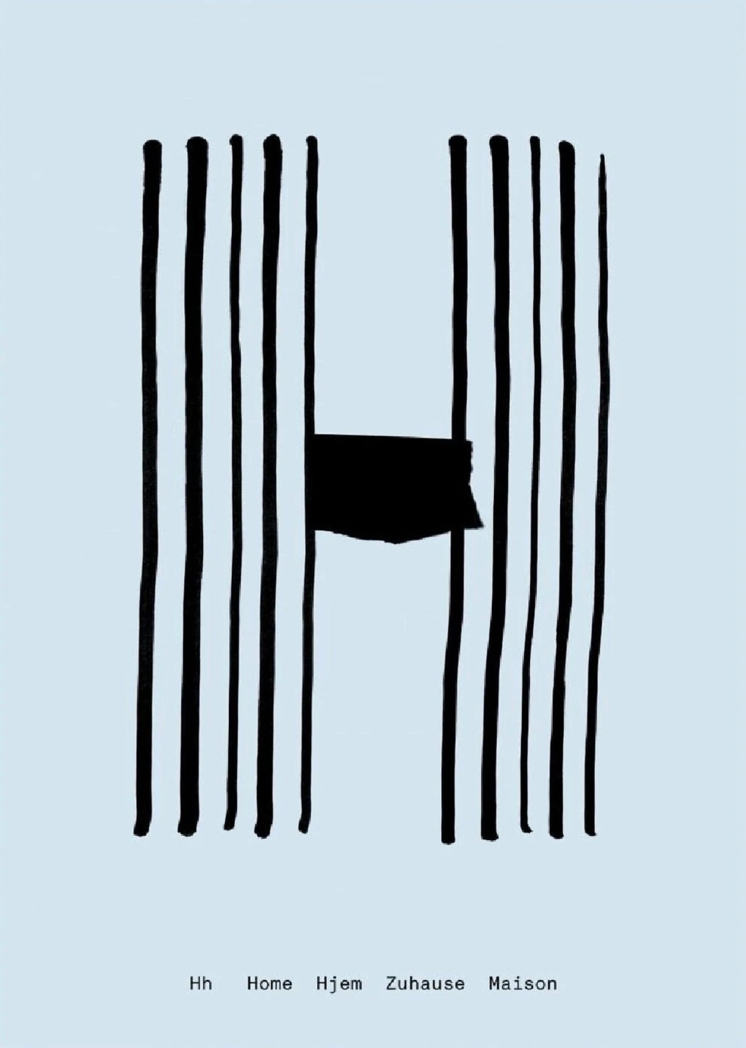 Paper Collective H Poster, 30x40 Cm