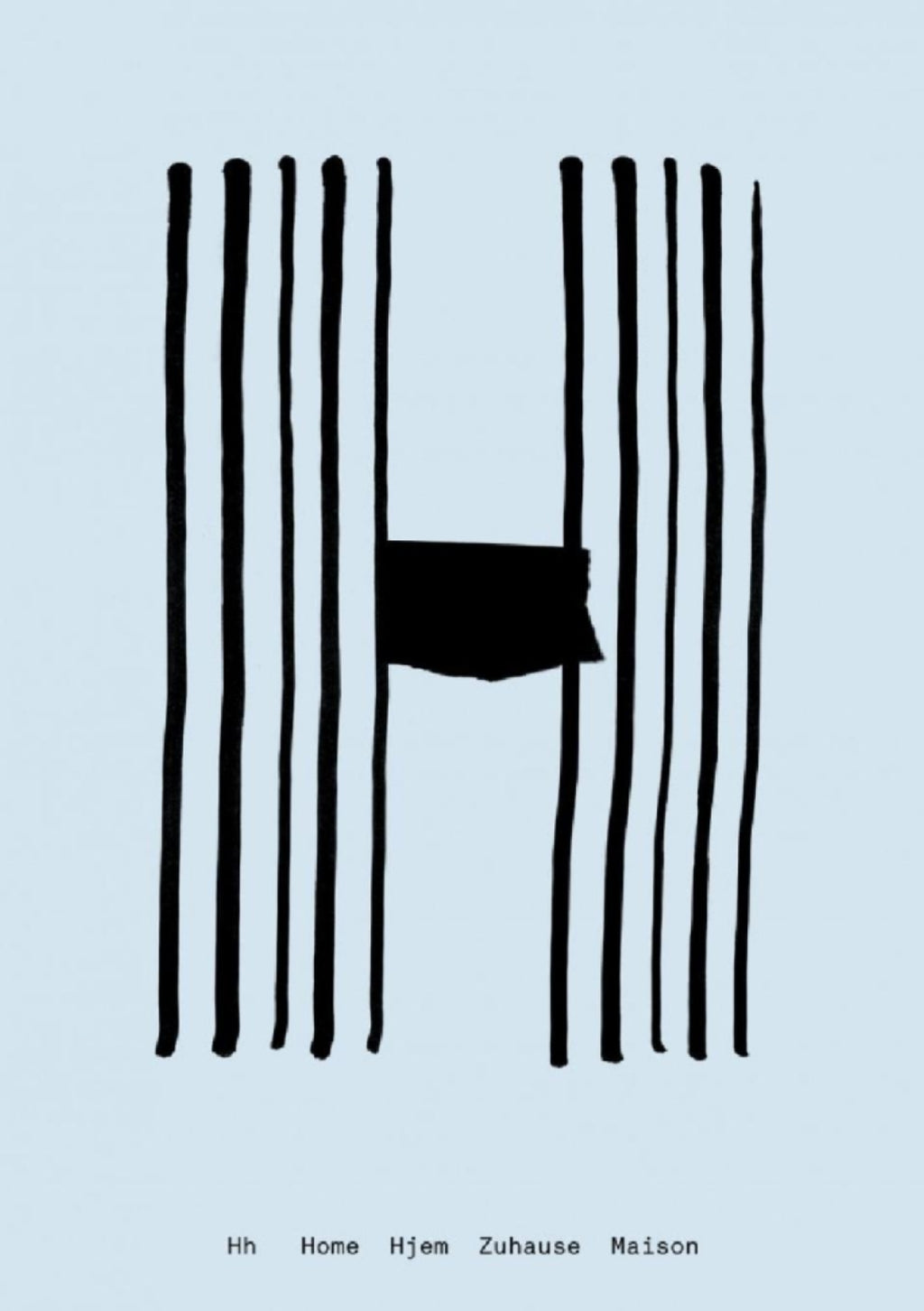 Paper Collective H Poster, 30x40 Cm