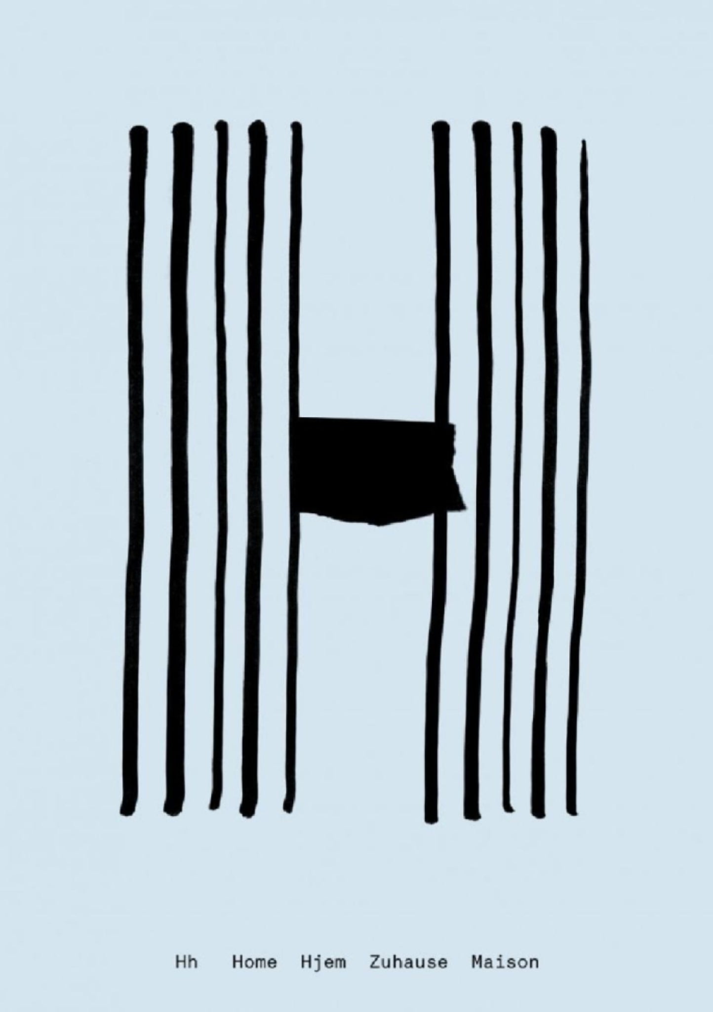 Paper Collective H Poster, 30x40 Cm