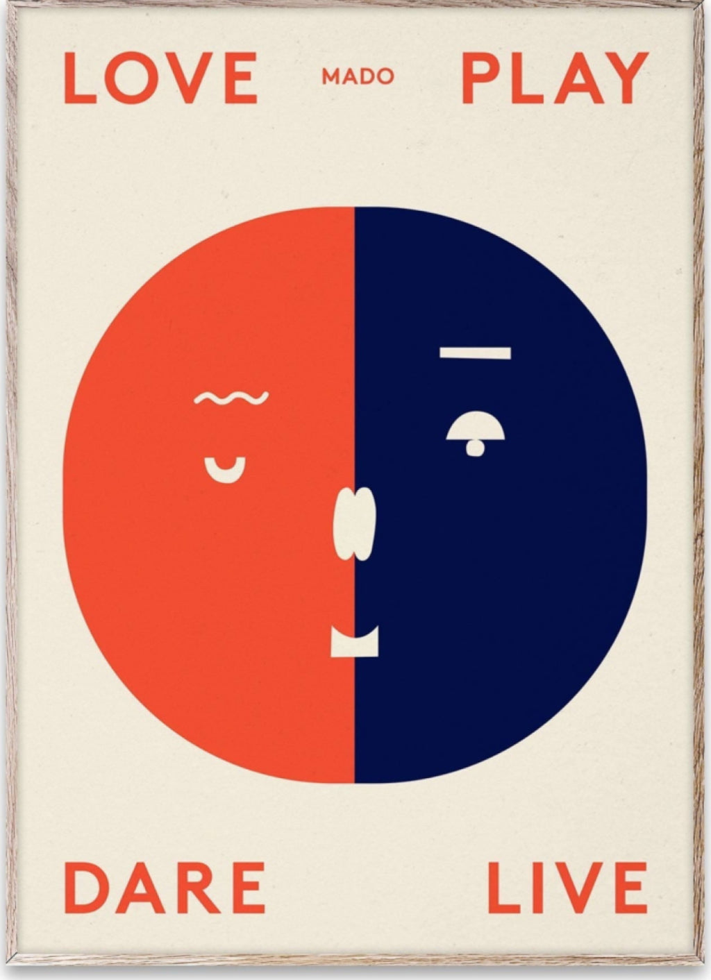 Paper Collective Two Faces Poster, 50x70 Cm