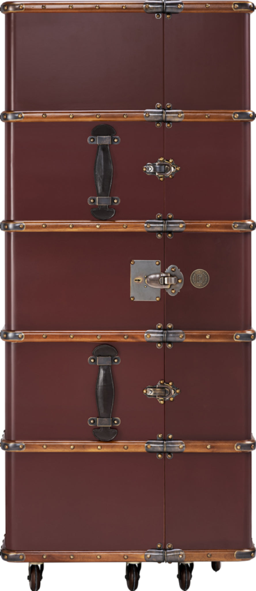 Authentic Models Stateroom Cabinet Case, Burgundy