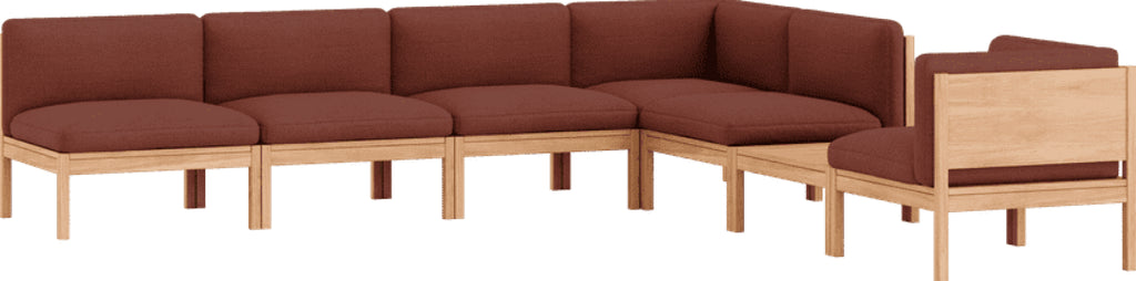 Moebe Modular Sofa Set, Mixed Combination D, Re-wool 687 (fsc Mix Credit)