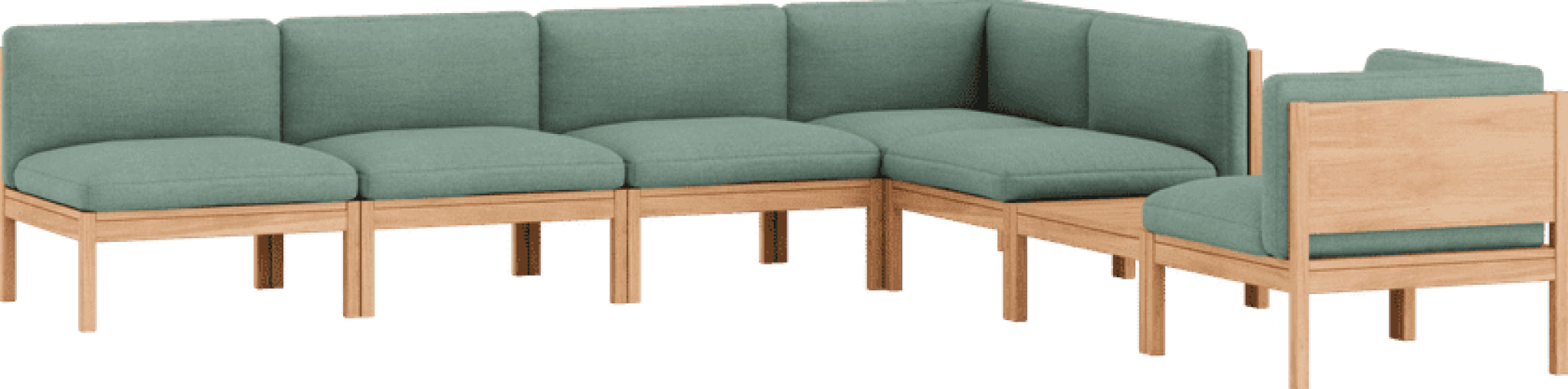 Moebe Modular Sofa Set, Mixed Combination D, Re-wool 868 (fsc Mix Credit)