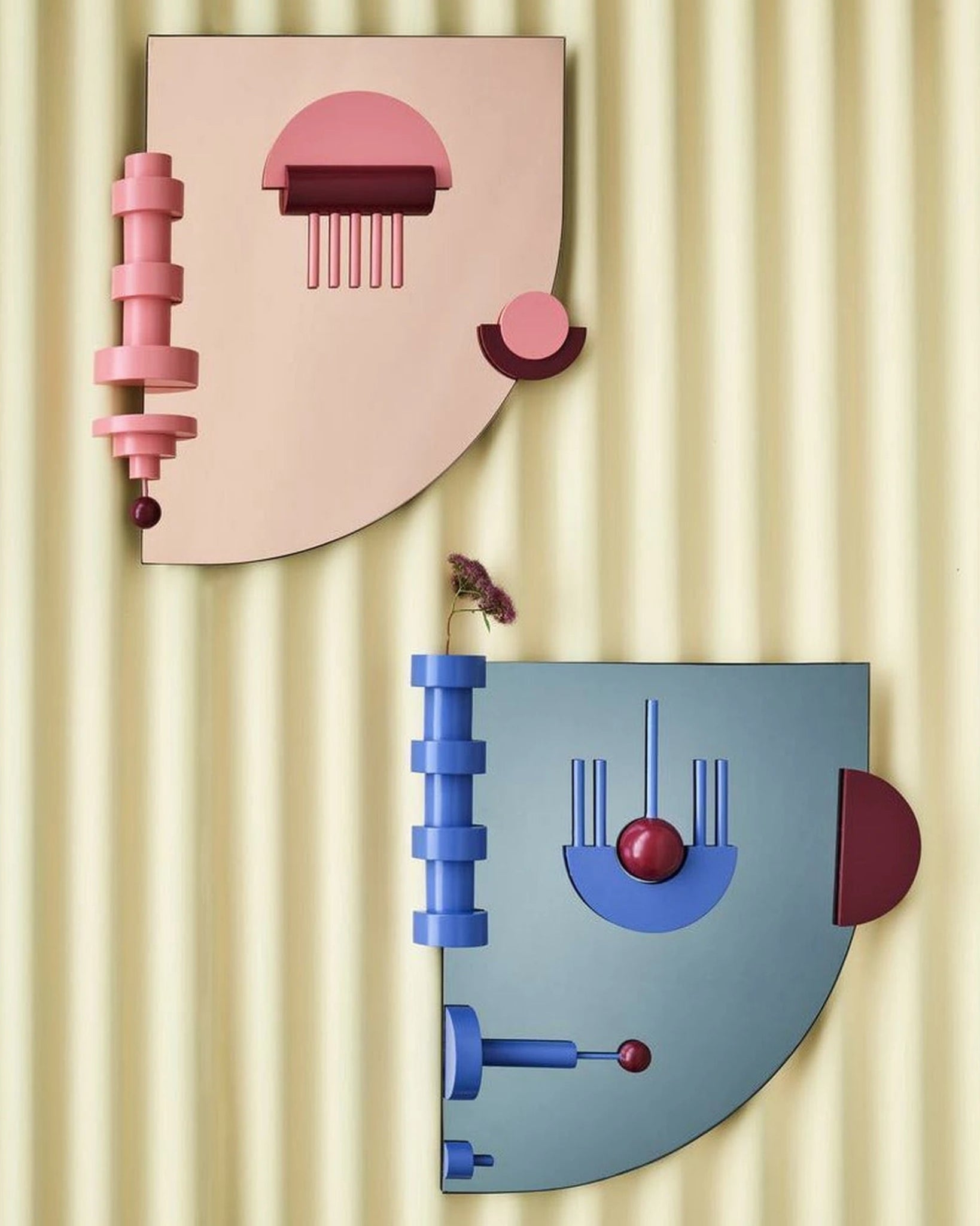 Lucie Kaas Amam Mirror, Blue