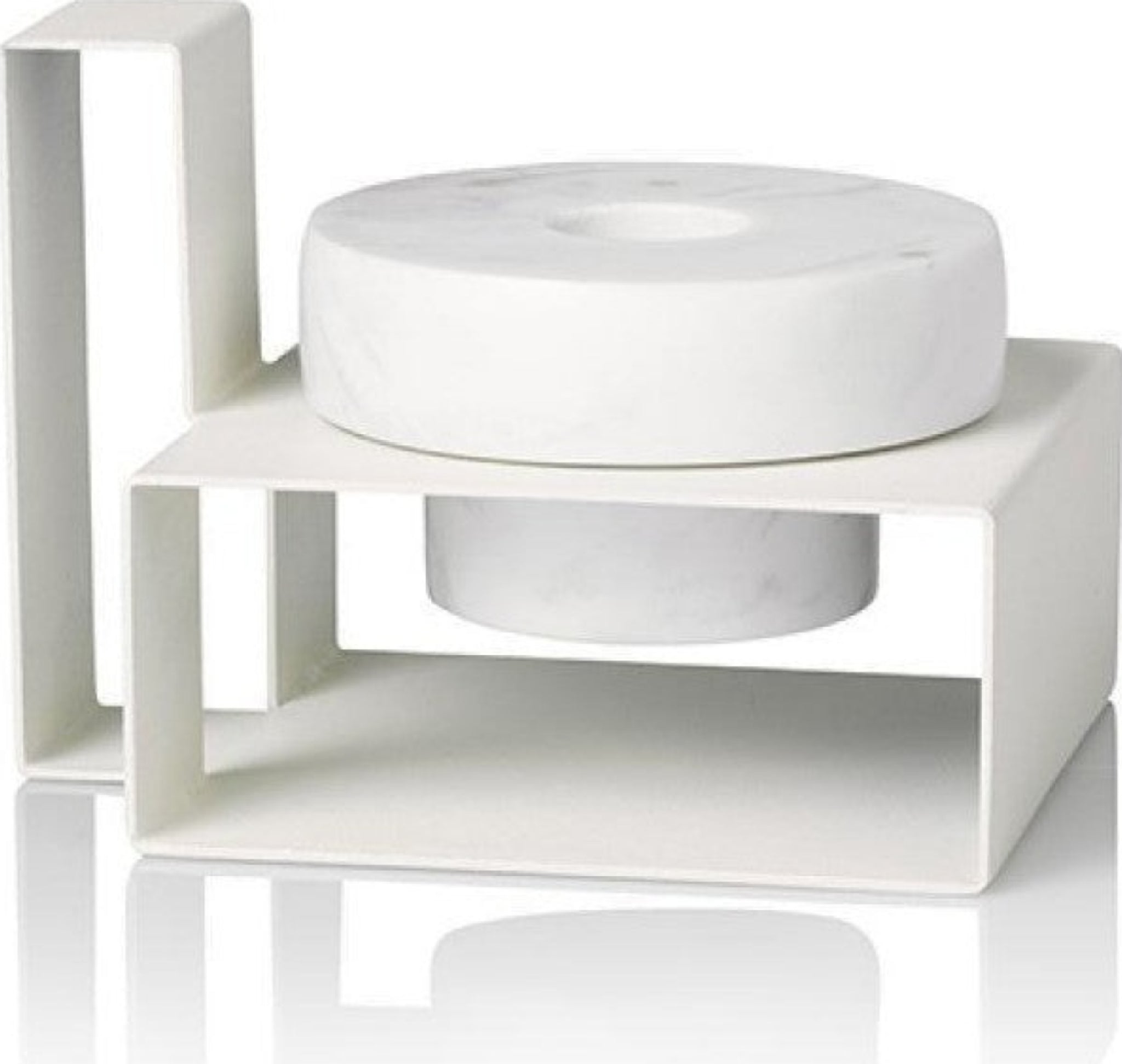 Lucie Kaas Marco Candlestick White, 8cm