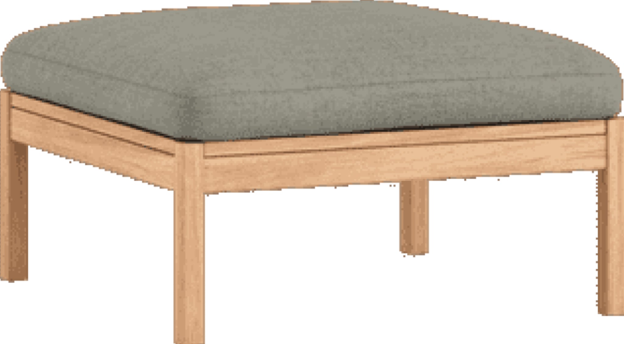 Moebe Modular Sofa Set, Ottoman, Re-wool 128 (fsc Mix Credit)