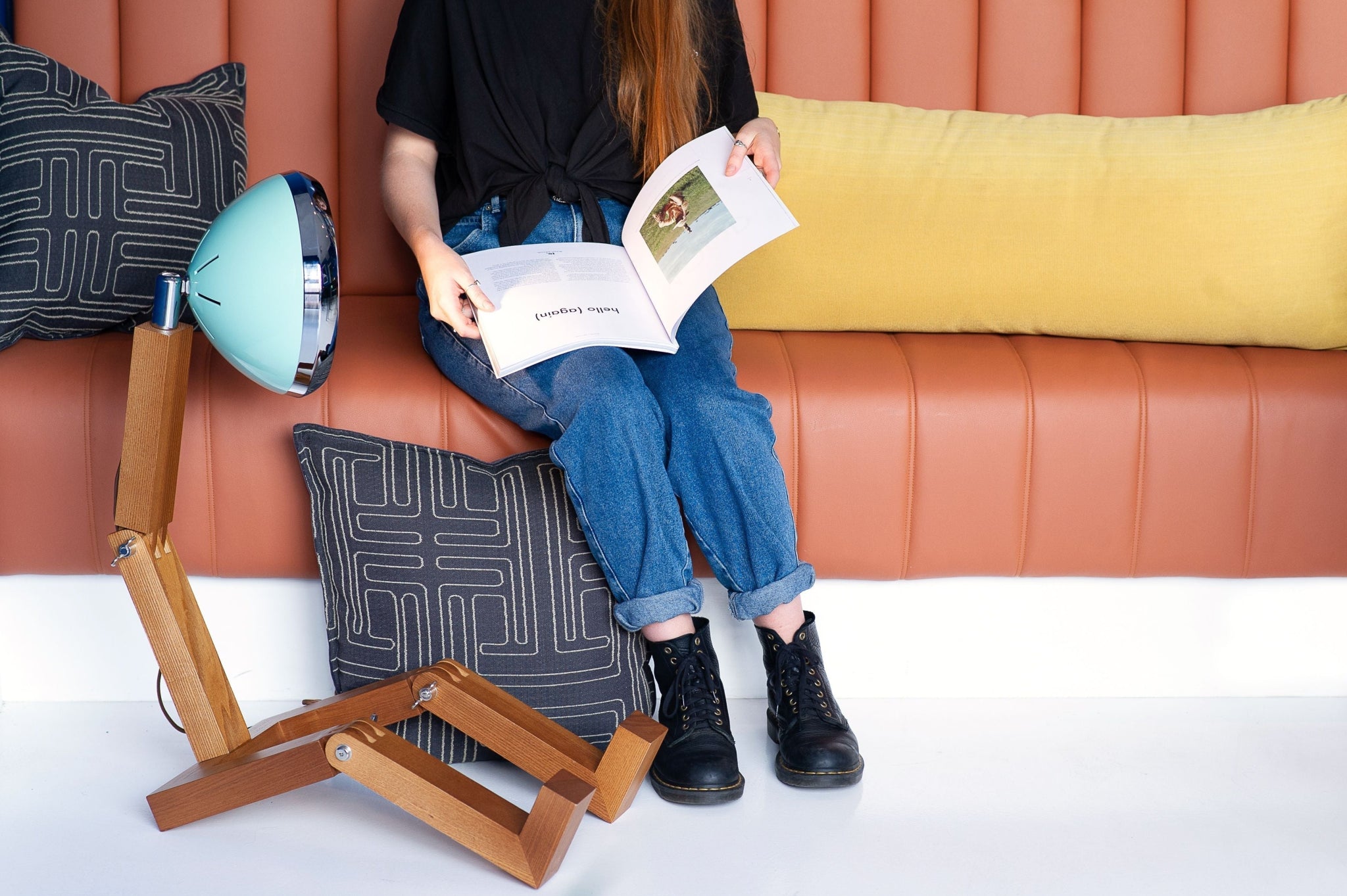 Mr. Wattson Mega Floor Lamp, Vintage White