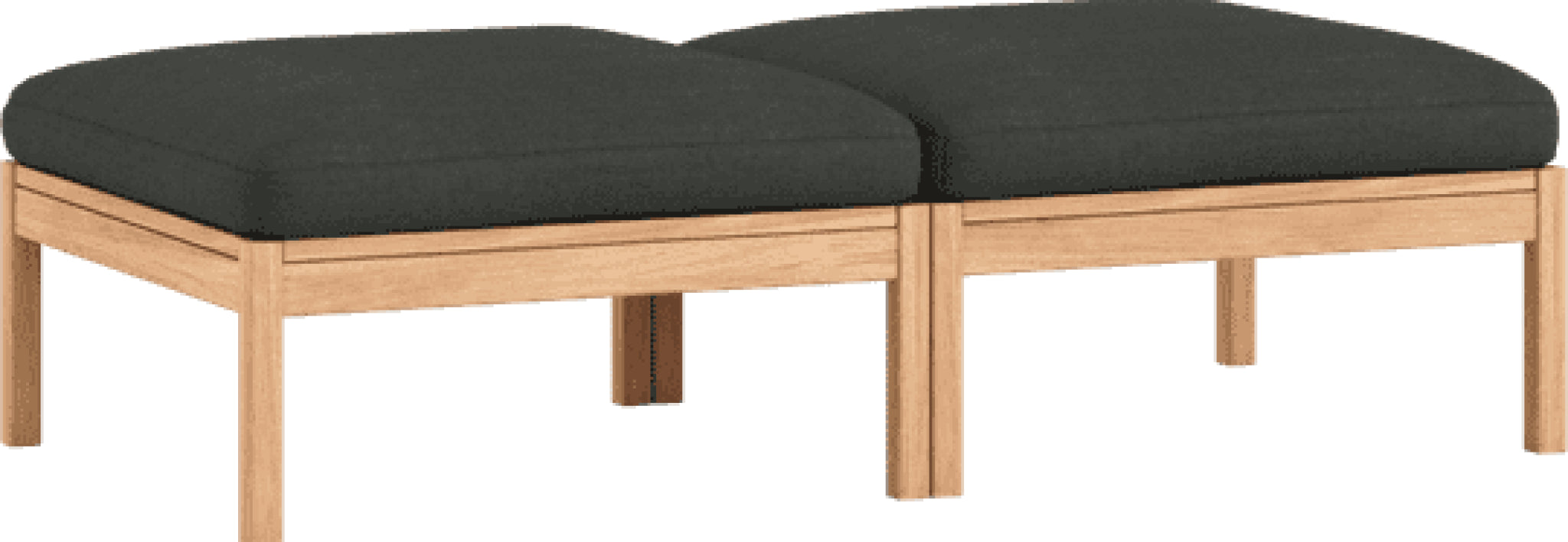 Moebe Modular Sofa Set, 2 Seater Daybed, Re-wool 198 (fsc Mix Credit)