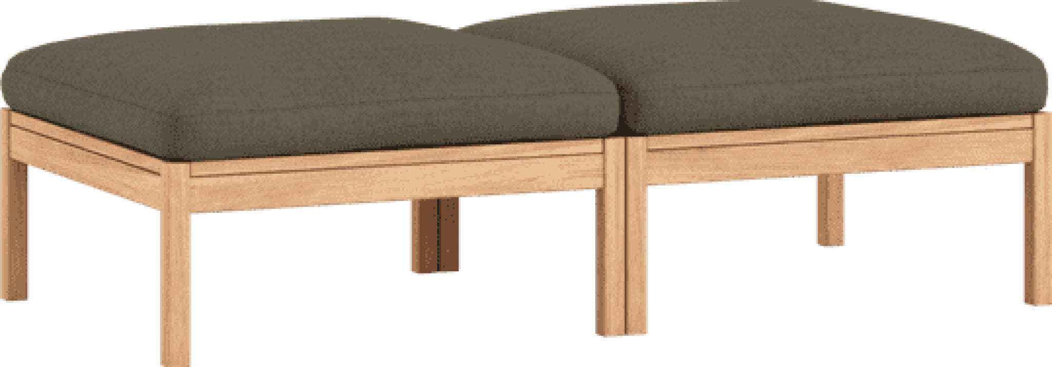 Moebe Modular Sofa Set, 2 Seater Daybed, Re-wool 977 (fsc Mix Credit)